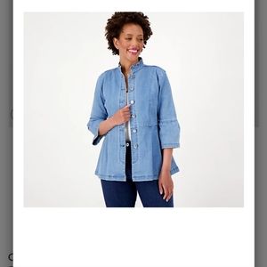 Studio Park x Jane Treacy Denim Jacket Medium Wash 2X